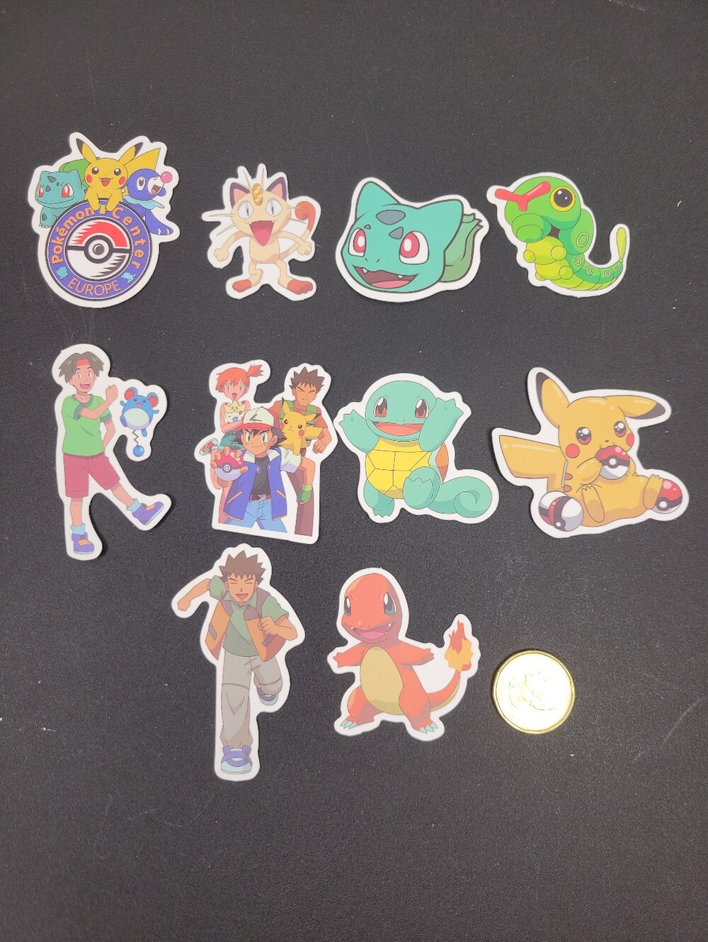 3/$20 10pcs Lot Pokemon Waterproof Stickers Set #002